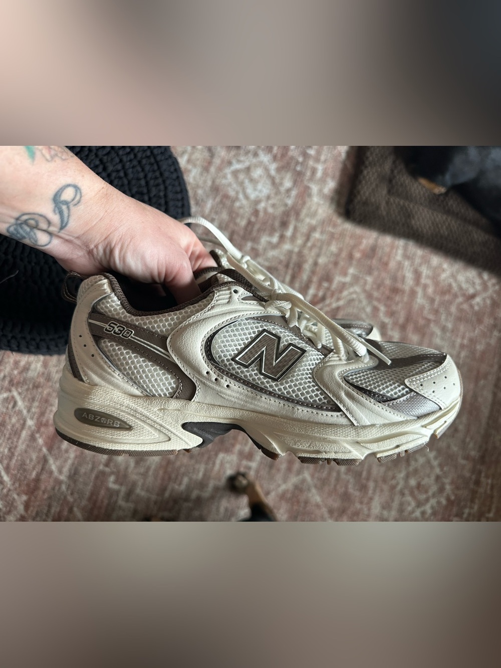 New Balance 530 Casual Shoes Turtledove/Angora/Mushroom women’s Sz 9.5 - Picture 8 of 10